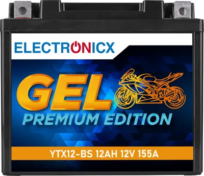 Image de Batterie de moto Electronicx YTX12-BS GEL 12 V 12 Ah ▶ Sans entretien  Moto, quad
