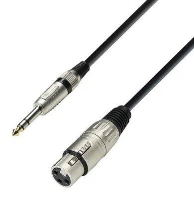 Immagine prodotto di Adam Hall Cables 3 STAR BFV 0100 - Cavo bilanciato da XLR femmina a jack TRS | 1 m