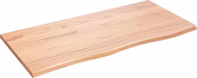 Produktbild von vidaXL Waschtischplatte Hellbraun 100x50x2 cm Massivholz Behandelt