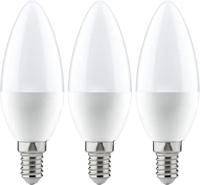 Produktbild von Paulmann 285.38 5.5W E14 2700K 3-PACK LED-Kerze, Sockel E14, 5,5 Watt, Warmweiß, 2700 K,