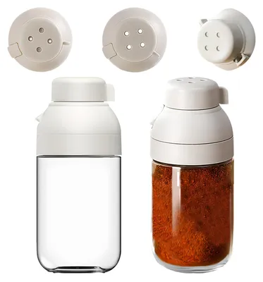 Immagine prodotto di Solidchoice - Set di 2 contenitori in vetro pere pepe con ampia apertura