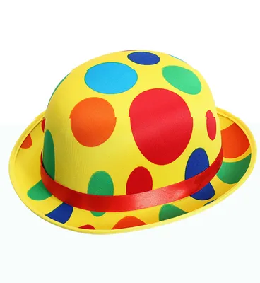 Produktbild von Gepunkteter Satin Clowns Hut