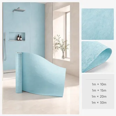 Obrázok produktu pre ISOISL, flexibilná tesniaca fólia, 1 x 30 m, modrá, hrúbka 0,65 mm, vodeodolná, určená na použitie pri obkladaní dlaždicami, v sprchách, kúpeľniach a miestnostiach s vysokou vlhkosťou
