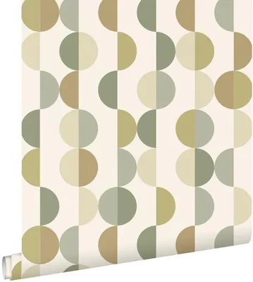 Zdjęcie produktu dla ESTAhome Tapeta motyw graficzny zielonymIbeżowym 50 x 900 cm