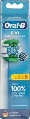 Produktbild von Oral-B Pro Precision Clean Aufsteckbürsten, 8 Stück, Zahnbürstenaufsatz, weiß
