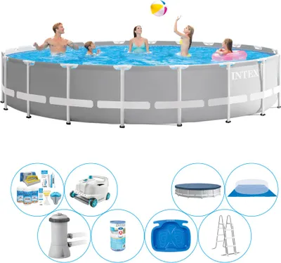 Zdjęcie produktu dla Zestaw basenowy All in 1 - Intex Prism Frame Round 610x132 cm