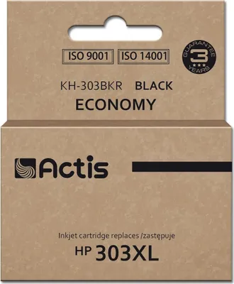 Tusz Actis KH-303BKR do drukarki HP, zamiennik HP 303XL T6N04AE; Premium; 20 ml; 600 stron; czarny