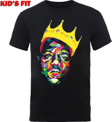 Produktbild von Biggie Smalls - Crown Kids 5 - 6 Jahre T-Shirt - Schwarz