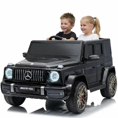 Produktbild von Mercedes G63 AMG Kinder Elektroauto 2-Sitzer mit Fernbedienung 4x4 Schwarz