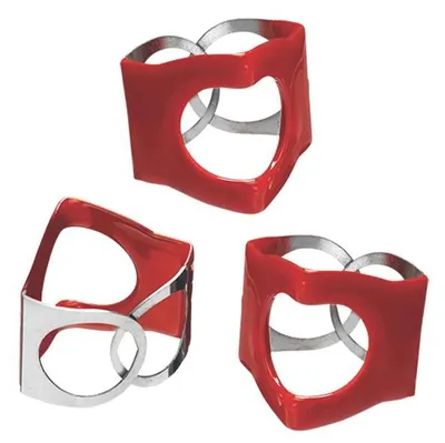 Productafbeelding van PinchClip beklemmers, set van 3, rood