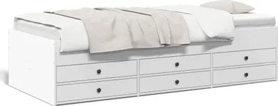 Obrázek produktu pro Denní postel se zásuvkami bez matrace Bílá 75x190 cm