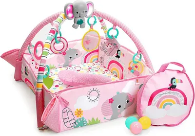 Obrázek produktu pro BRIGHT STARTS Deka na hraní 5v1 PiP Your Way Ball Play ™ Rainbow Tropics ™ 0m +