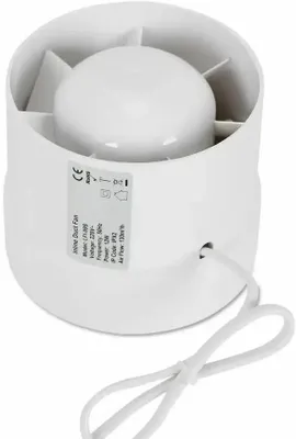 Obrázok produktu pre Odsávací ventilátor, tichý chod, vysoký prietok vzduchu, BIELY