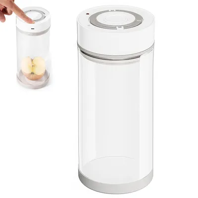 Produktbild von Elektrischer Vakuumierbehälter, 1350ml,Vakuum Starterset mit Ein-Knopf-Vakuum,Frischhaltedosen für Kaffee, Tee und Lebensmittelaufbewahrung