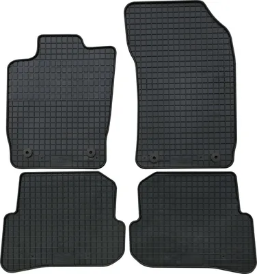 Produktbild von für Audi A1 ab 08/2010-10/2018 Passform Fußmatten PETEX Gummimatten 4-teilig schwarz Allwettermatten Gummifußmatten
