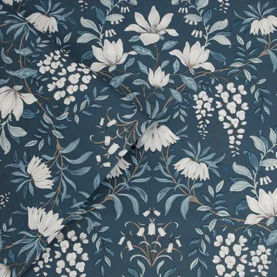 Produktbild von Laura Ashley Vlies Tapete | Parterre Dark Seaspray - 10 m x 0.52 m