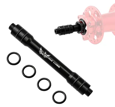 Immagine prodotto di TRANKIELO® - Adattatore per attacco manubrio per bicicletta - Conversione rapida da asse da 15 mm a 9 mm/110 mm - Adatto per mountain bike e BMX