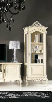 Immagine prodotto di Set di mobili da parete classici vetrinetta rtv credenza vetrinetta vetrinetta 3 pezzi.