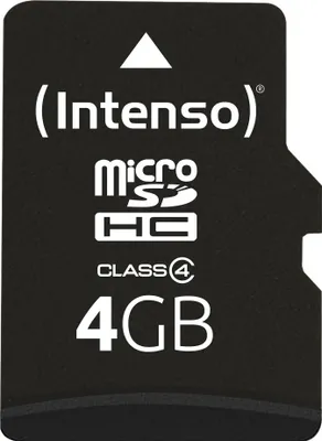 Obrázok produktu pre Pamäťová karta Intenso microSDHC-Card Class 4 4 GB
