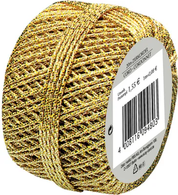 Produktbild von SUSY CARD Zierkordel "Cordonnet" gold (B)1 mm x (L)20 m