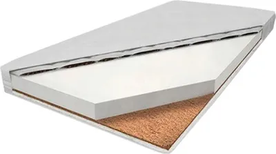 Produktbild von Kindermatratze für das Kinderbett - Abnehmbarer Bezug Weiß, Kokos-Buchweizen-Schaummatratze 70x140x9 cm