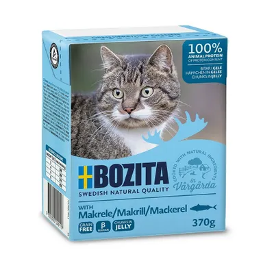 Zdjęcie produktu dla Bozita 4911, Dorosły, Każda rasa, Makrela, 370 g, Nie zawiera ziarna