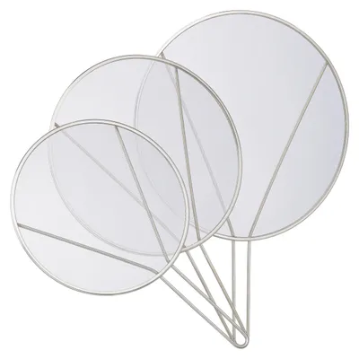 Image de Relaxdays - Lot de 3 pare-éclaboussures pour casseroles, en acier inoxydable, diamètres 25, 29 et 33 cm, pare-éclaboussures avec poignée, couleur argent