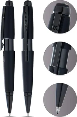 Produktbild von CROSS Rollerball Edge Mattschwarz, PVD, mit Gel-Mine