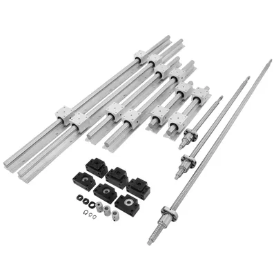 Zdjęcie produktu dla Vevor Linear Rail Sbr20 Zestaw Prowadnic 300 600 1000Mm Śruby Kulowe C7