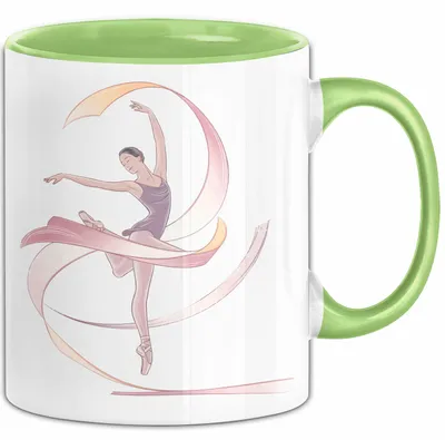 Produktbild von Tänzer Tasse Geschenk Lustige Geschenkidee Spruch Für Tanz Liebhaber (Grün)