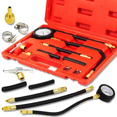 Image de FORCEKRAFT Testeur de pression de carburant DIESEL essence 8 ÉLÉMENTS + VALISE