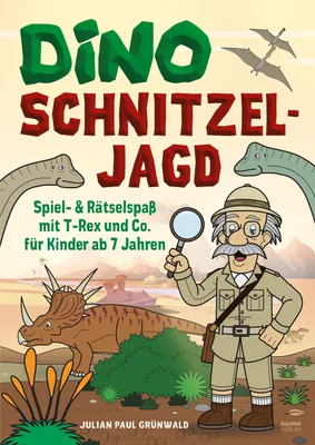 Produktbild von Dino Schnitzeljagd Spiel - Auf Schatzsuche mit Dinosauriern in der Urzeit