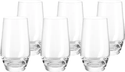 Produktbild von LEONARDO HOME PUCCINI Longdrinkgläser, Kristallglas, klar, 6 cm, 6
