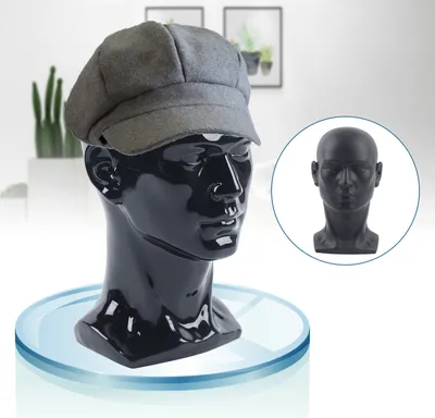 Obrázek produktu pro Mužská figurína Panenka Hlava Model Paruka Brýle Klobouk Display 50 cm