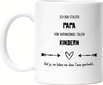 Produktbild von Stolzer Papa Tolle Kinder Tasse Lustig Sarkasmus Geschenkidee Vatertag Geburtstag