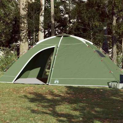 Produktbild von Grünes, wasserdichtes Campingzelt für 8 Personen und Campingzubehör