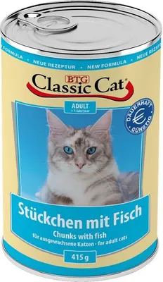 Produktbild von Classic Cat - Dose Stückchen 12x415g | Fisch