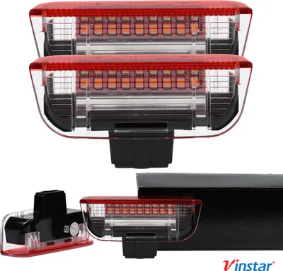 Produktbild von 2X Vinstar LED Einstiegsbeleuchtung kompatibel mit VW EOS Golf JETTA Passat Sharan Scirocco Tiguan