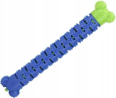 Image de Jouet pour chien en silicone, jouet en forme d'os, brosse à dents souple, Rumble XXL