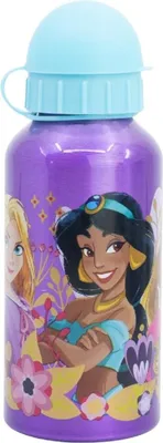 Zdjęcie produktu dla Aluminiowa butelka do picia Disney Princess, 400 ml, z bezpiecznym zamknięciem