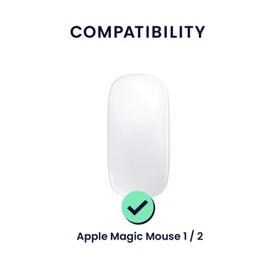 Produktbild von kwmobile Schutzhülle Silikon Matt Transparent für Apple Magic Mouse 1/2 – Komfortabler Griff, präzise Kontrolle