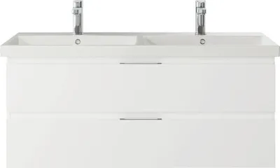 Produktbild von Waschtischunterschrank Pelipal Xpressline 4035 BxHxT 116 x 48,2 cm x 43,5 cm Frontfarbe weiß glänzend 4035.151102