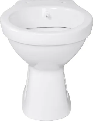 Produktbild von Belvit Dusch WC mit Bidet Funktion – Standtoilette mit Taharet Hygienedusche Wandabgang Keramik ohne WC-Sitz