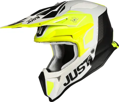 Produktbild von Just1 J18 Pulsar Motocross Helm Farbe: Gelb/Schwarz/Weiß, Grösse: XS (53/54)