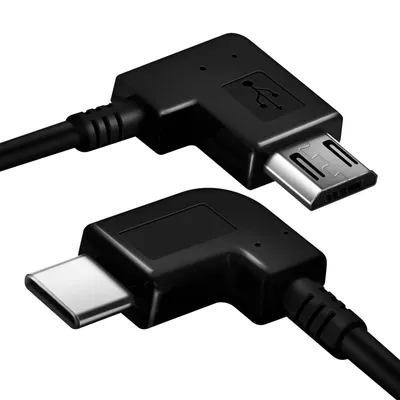 Zdjęcie produktu dla Avizar, kabel adaptera Micro-USB / USB-C, długość kabla: 30 cm, czarny