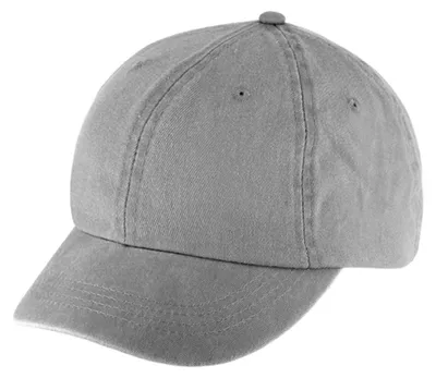 Fiebig Baseball Cap in washed Optik mit kurzem Schild in grau