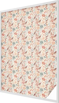 Obrázek produktu pro Vitrážová fólie na okno - 146x100 cm - vitrážový vzor - neprůhledná dekorační fólie na ochranu soukromí - samolepicí, UV ochrana - květinová výzdoba