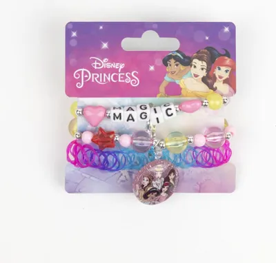 Immagine prodotto di Set di braccialetti Disney Princess Magic, 3 pezzi