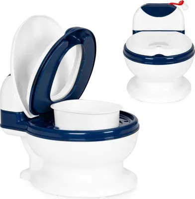 Image de Pot d'apprentissage pour bébé avec intérieur amovible et brosse ECOTOYS