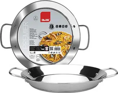 Image de Ibili Premier Poêle à paella en acier inoxydable 32 Cm Argent Argent One Size